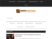 Tablet Screenshot of howtofilmschool.com